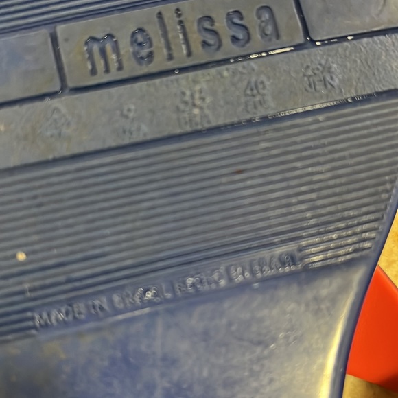 Melissa Shoes Blue / Coral Jelly Multicolor Sandals size 9 - Picture 8 of 13